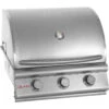 Blaze 25" 3 Burner Prelude Built-in Gas Grill - BLZ-3LBM -Weber Shop 3 burner correct pic with temp 97165.1558123592.1500.1500