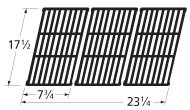 17 1/2" X 23 1/4", Cast Iron Cooking Grids