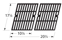 17 5/8 X 20 3/4, Cast Iron Cooking Grids, Brinkmann 3 17 5/8 X 20 3/4, Cast Iron Cooking Grids, Brinkmann