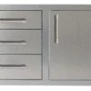 Alfresco 32" Triple Drawer Combo Unit With Single Door-Left - AXE-DDC-L-SC -Weber Shop Alfresco 3 Drawer Combo Unit Single Door Left AXE DDC L 14701.1533349744.1500.1500