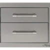 Alfresco Double Storage Drawers - AXE-2DR -Weber Shop Alfresco Double Storage Drawers 95131.1533344231.1500.1500