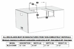 Blaze 32″ Built-in Charcoal Grill - BLZ-4-CHAR -Weber Shop Blaze tec drawings 89713.1683224904.1500.1500