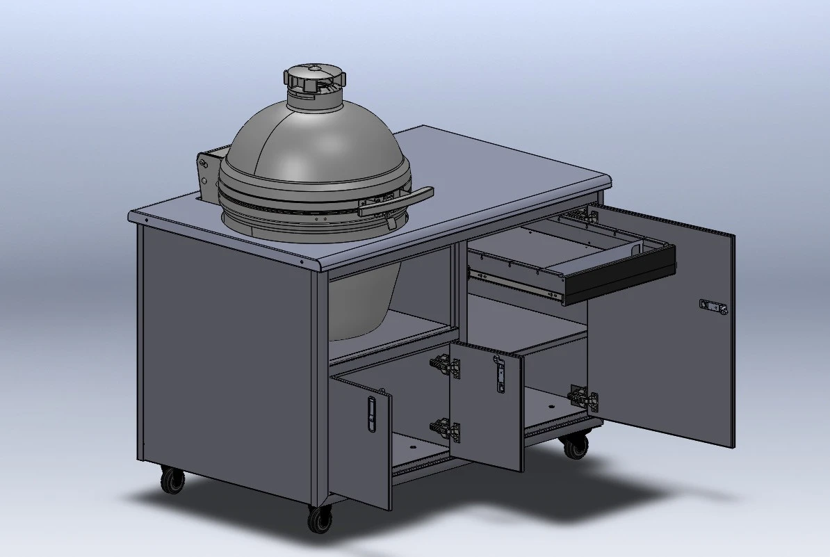 Challenger Designs Torch 54" Cart - Kamado Joe Big Joe II 6 Challenger Designs Torch 54" Cart - Kamado Joe Big Joe II - Image 4