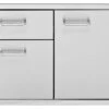 Delta Heat 36" Door, 2 Drawer Combo- DHDD362-B -Weber Shop DHDD302 B 28626.1662136835.1500.1500