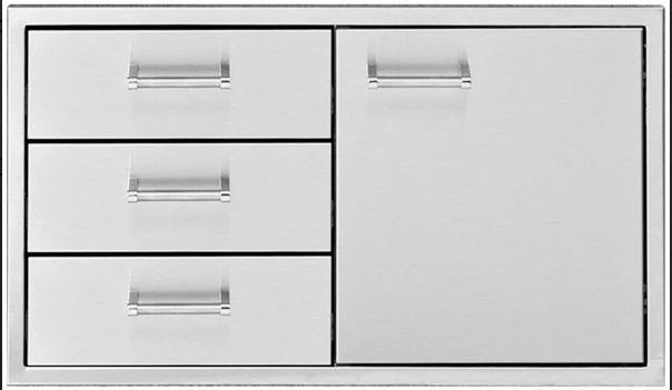 Delta 36" Heat Door, 3 Drawer Combo - DHDD363-B 3 Delta 36" Heat Door, 3 Drawer Combo - DHDD363-B