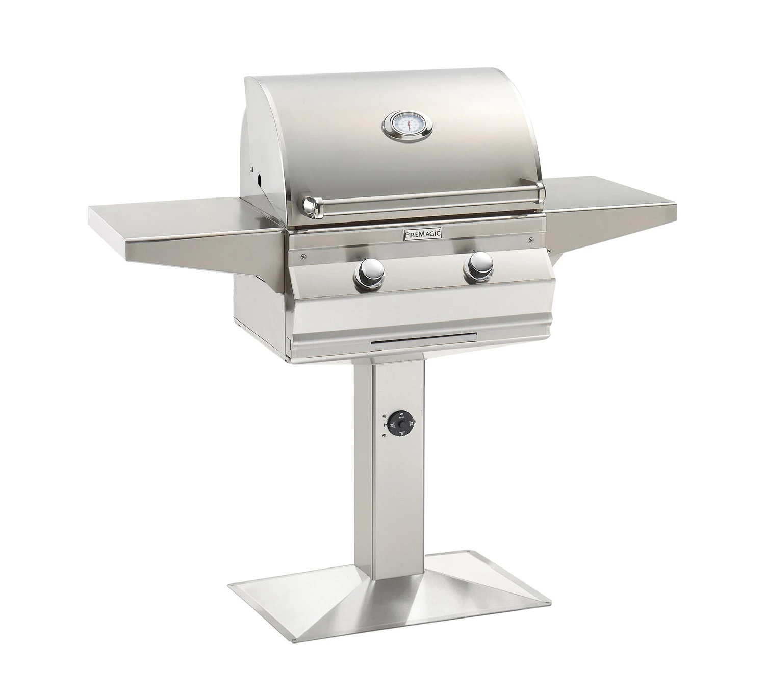 Firemagic Choice C430s Grill On Patio Post Mount 3 Firemagic Choice C430s Grill On Patio Post Mount