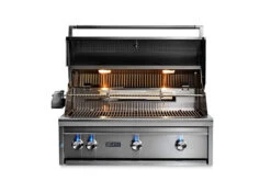 Lynx 36" Built In All Trident Grill W/ Flametrak And Rotisserie - LF36ATR -Weber Shop Lynx 36 Grill Lid Open Lights 40685.1646054263.1500.1500