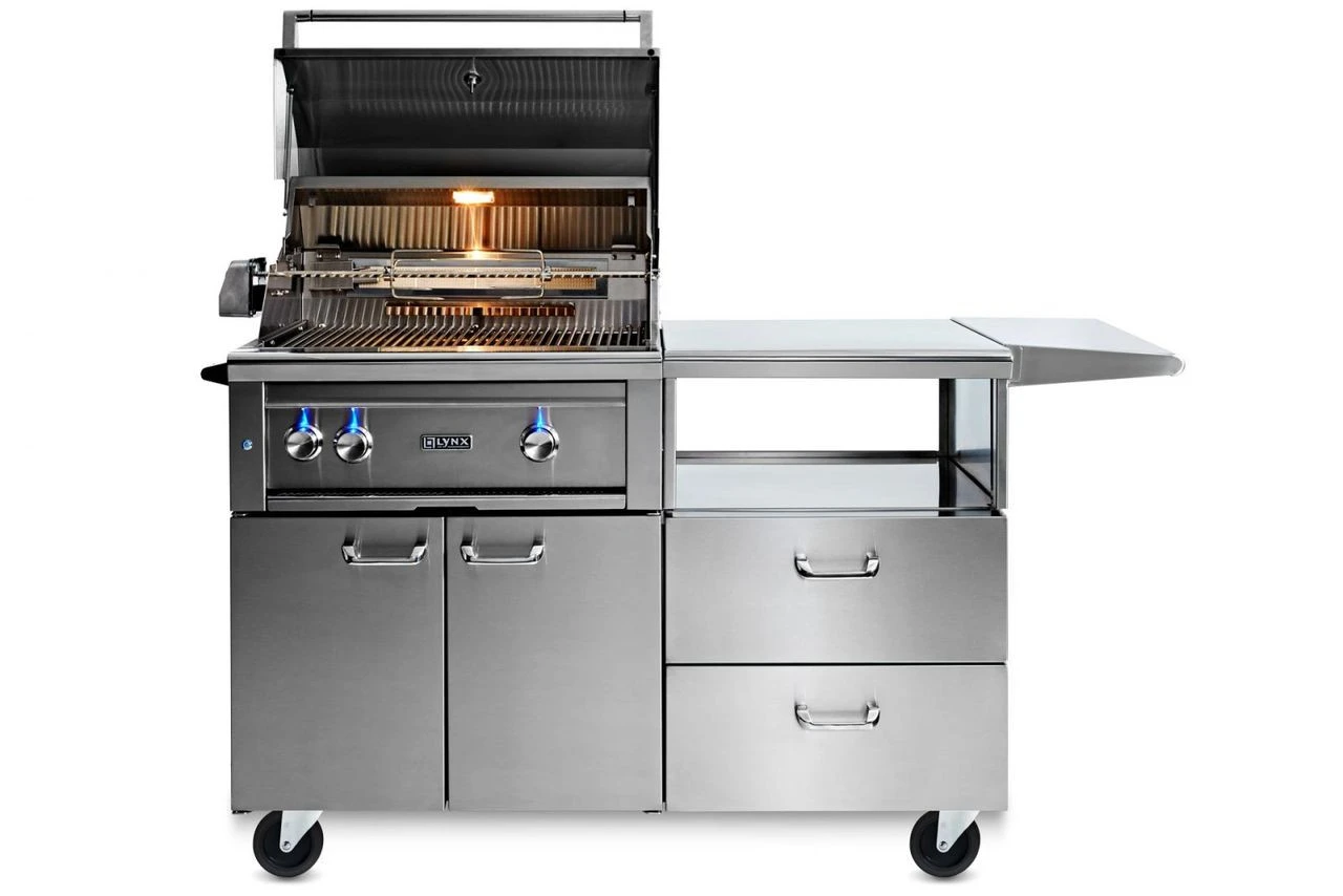 Lynx 30" Mobile Kitchen Grill W Rotisserie - L30R3-M 4 Lynx 30" Mobile Kitchen Grill W Rotisserie - L30R3-M - Image 2