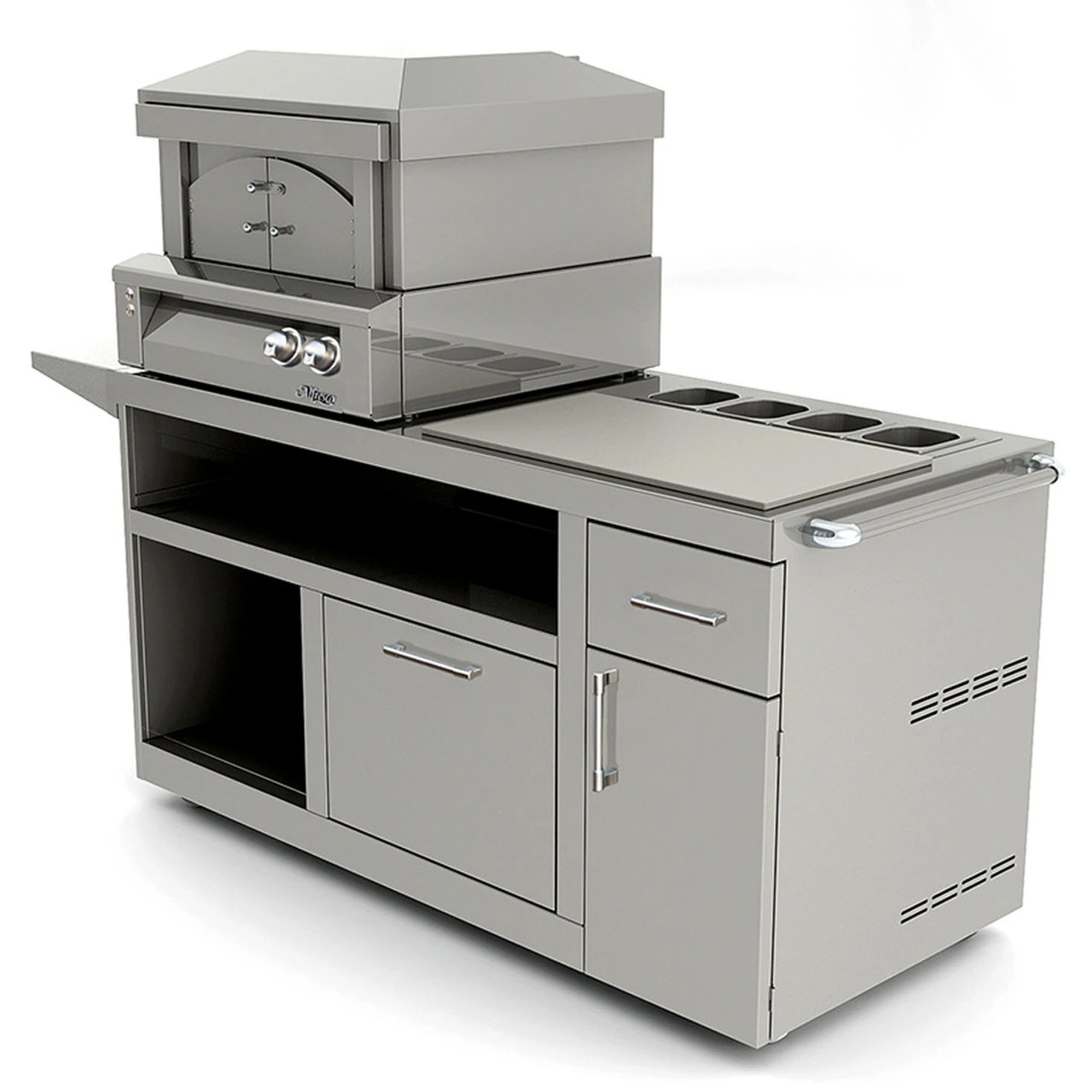 Alfresco 30 Inch Pizza Prep Cart 3 Alfresco 30 Inch Pizza Prep Cart