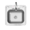 Summerset 15×15″ Stainless Drop In Sink With Hot/Cold Faucet - SSNK-15D -Weber Shop Summerset Sink 15 23348.1642779751.1500.1500