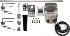 Universal 37" X 5/16" Stainless Rotisserie Spit Kit W/ Electric Motor