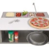Alfresco Pizza Prep And Garnish Rail - APS-30PPC -Weber Shop pizza prep 99350.1639593264.1500.1500