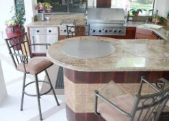 Cook-N-Dine 27.5" Dia Round Stainless Built In Teppanyaki - MO70 -Weber Shop teppanyaki grill built in griddle cooktop MO70 cookndine1 01101.1661372762.1500.1500