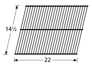 14 1/2 X 22, Arkla Chrome Cooking Grid - 41301