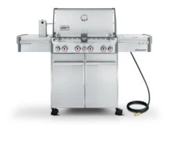 Weber Summit S-470 Stainless NG Grill W/ Sear Burner, Rotis - 7270001